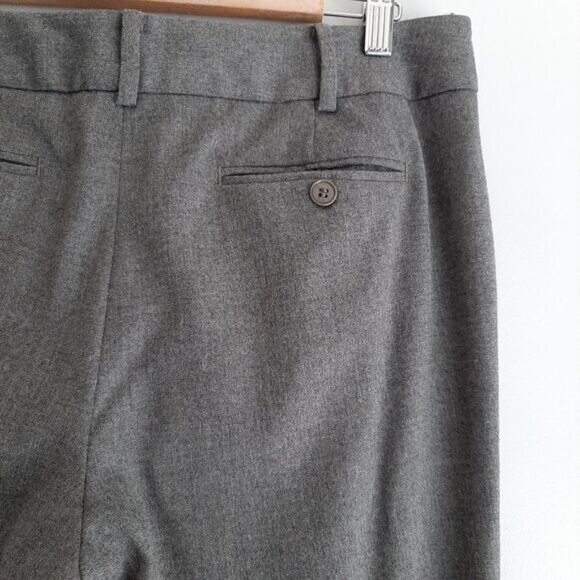 TALBOTS | Heritage Classic Wool Blend Straight Leg Dress Pants Solid Grey 10 P - Picture 8 of 11